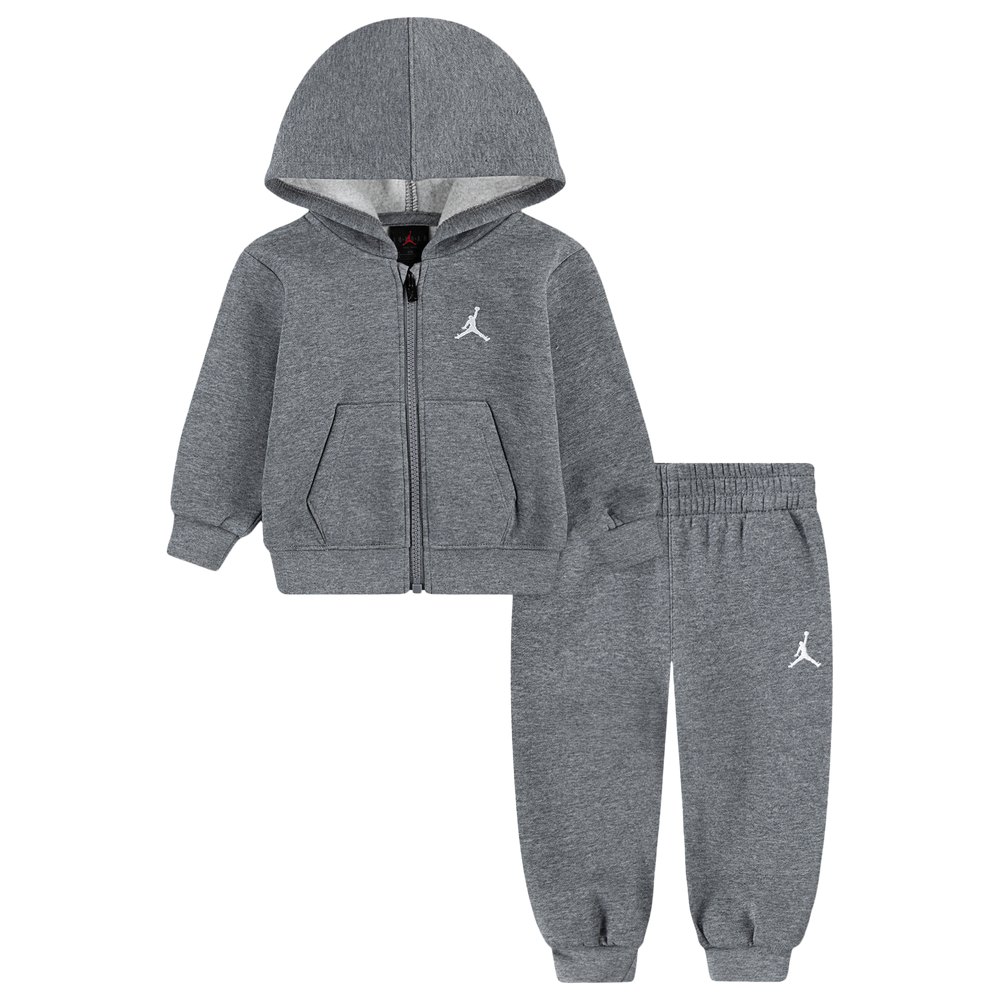 Jordan Brooklyn Fleece Full-Zip Set - Gray/Gray